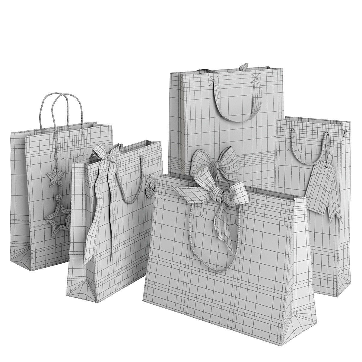 Paper bag 10 3D model_10