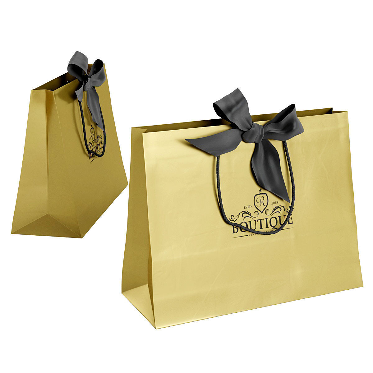Paper bag 10 3D model_7
