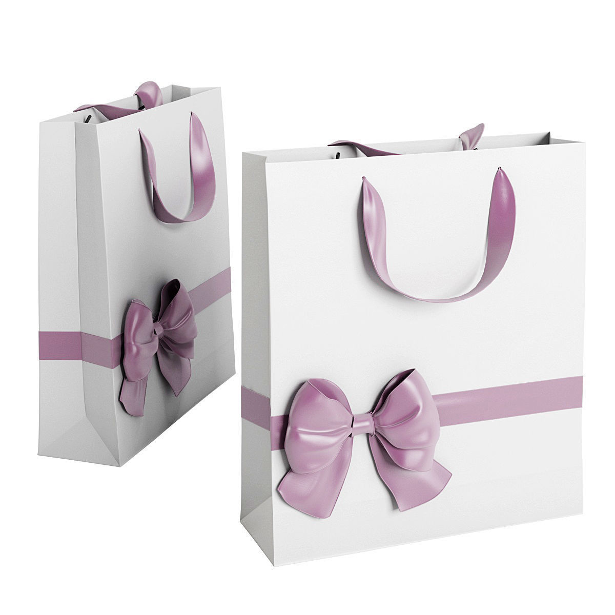 Paper bag 10 3D model_4