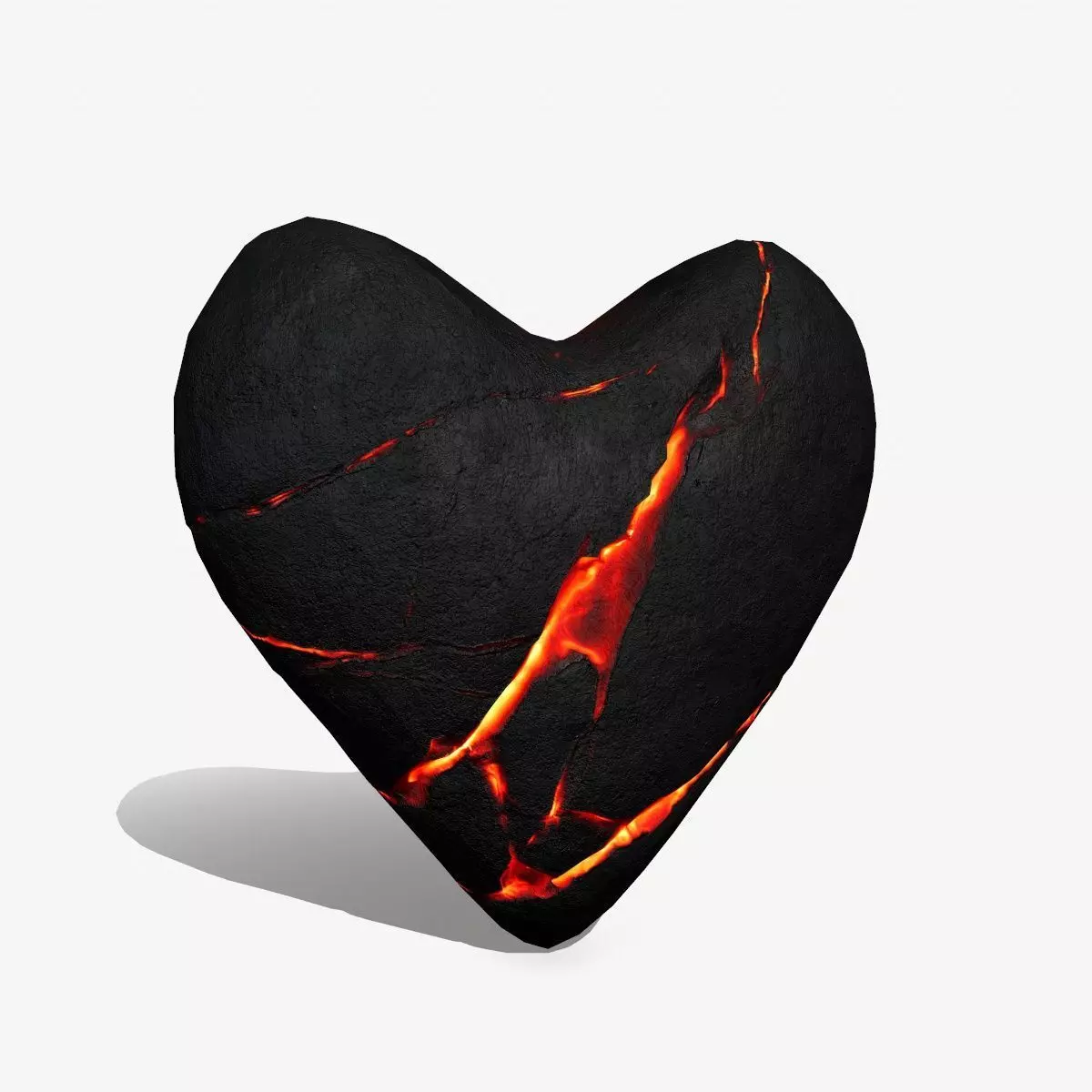 Broken Heart 1 Low-poly 3D model_0