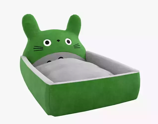 Ghibli Style Kid Bed Child Bed Baby Bed Green