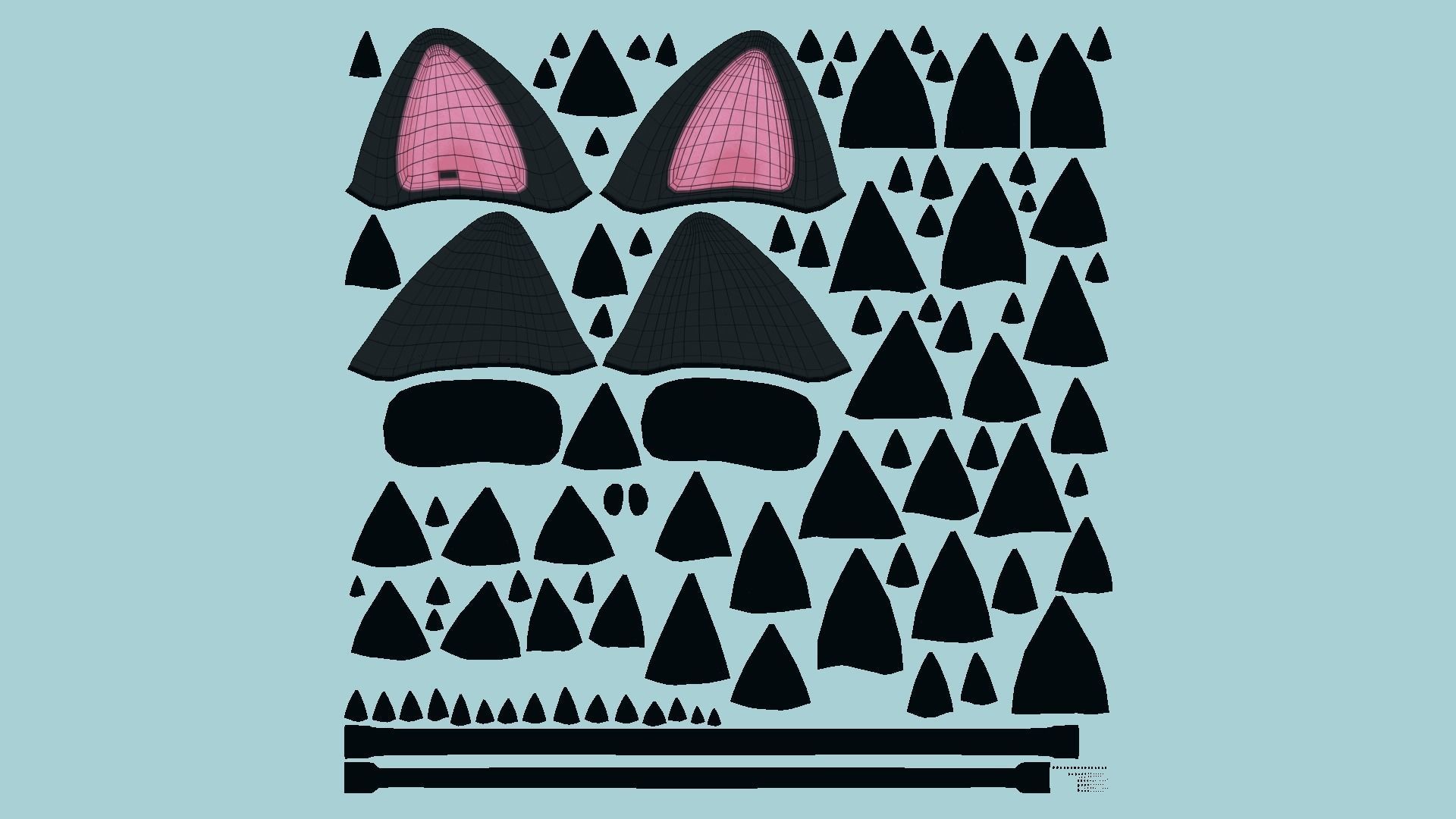 10 Furry Ears Tiara A Collection - Headband Character Design _61