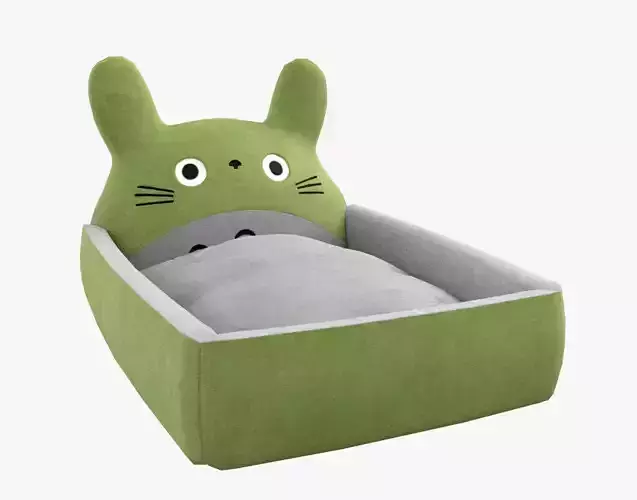 Ghibli Style Kid Bed Child Bed Baby Bed Leaf Green