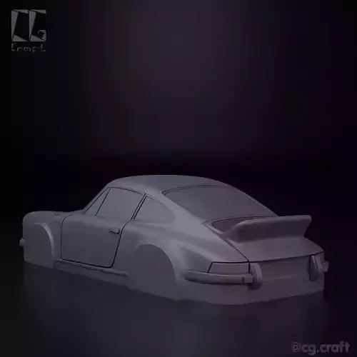 Porsche 911 Carrera Simplified decorative model 3D print model
