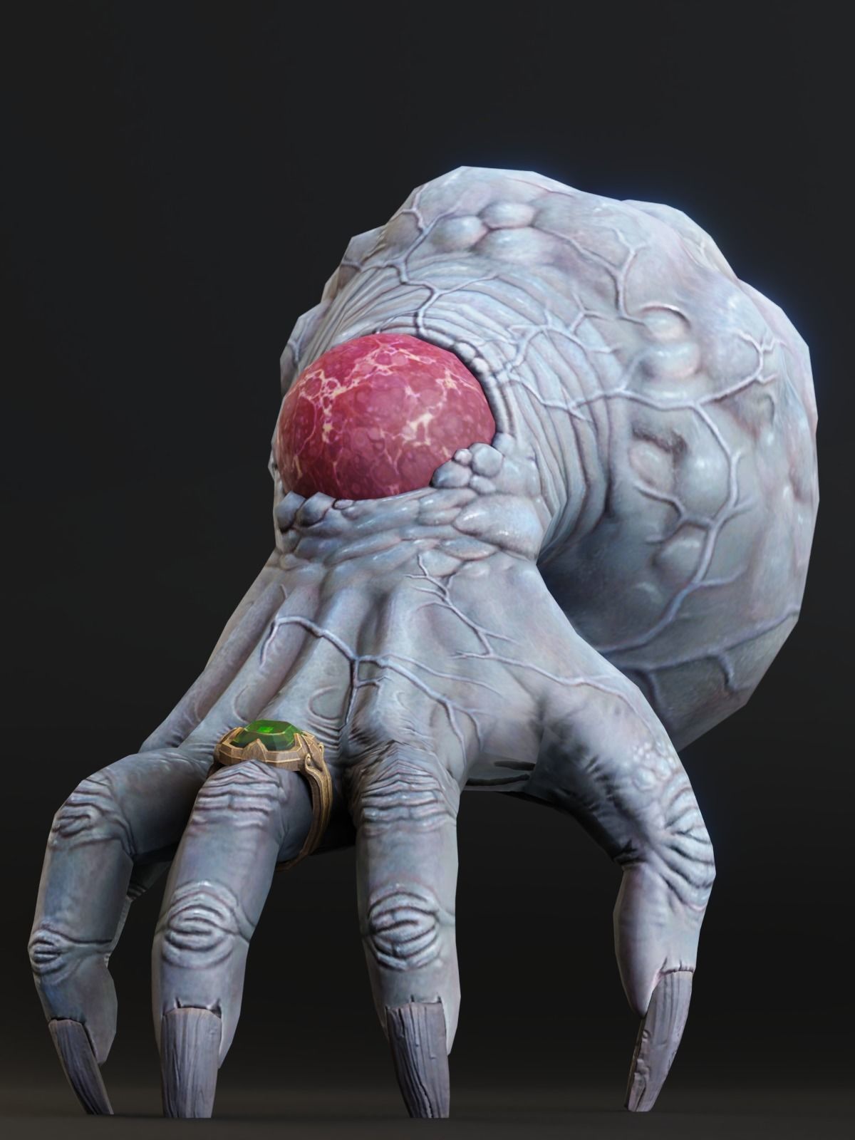 Cartoon hand zombie Abomination Hand 3D model_1