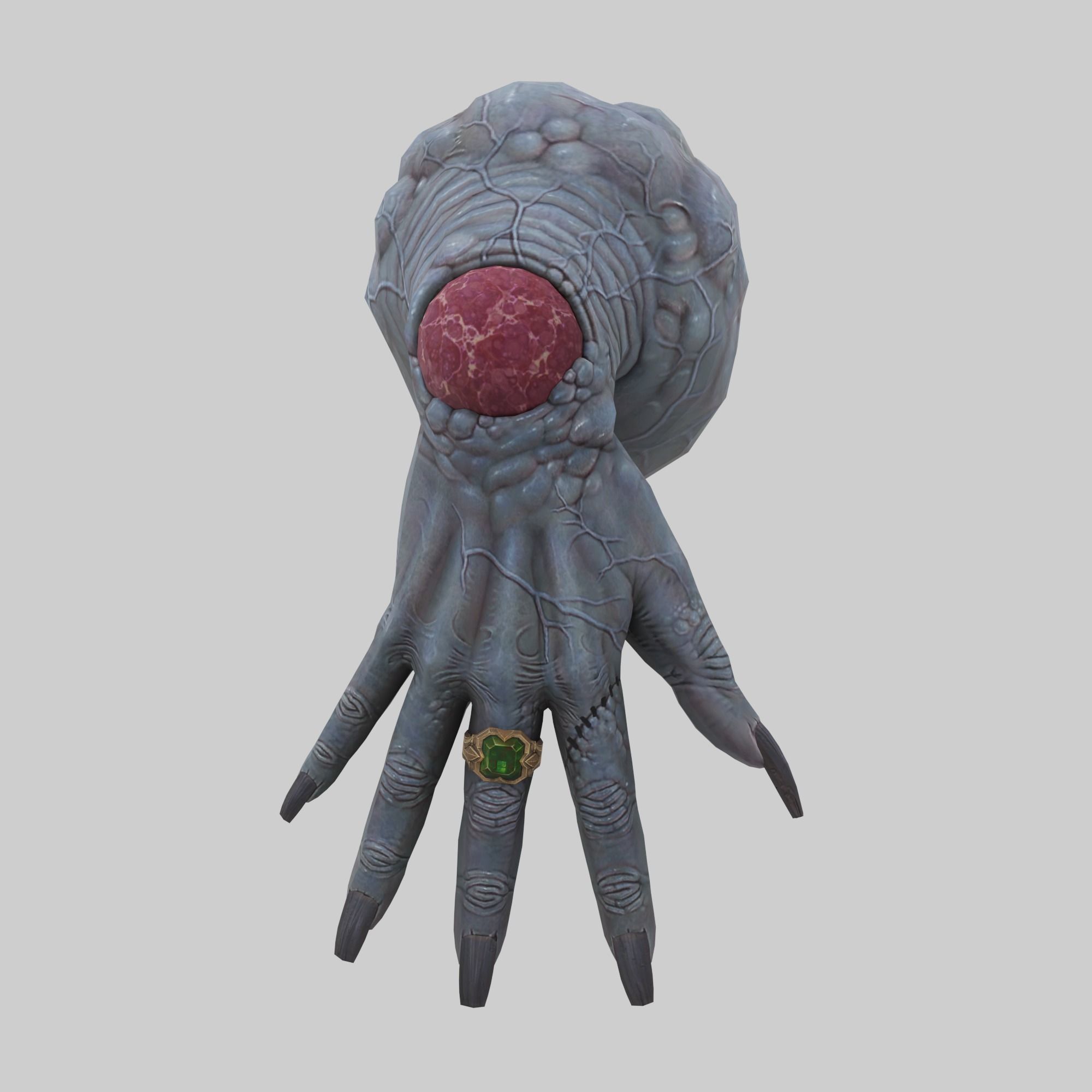 Cartoon hand zombie Abomination Hand 3D model_5