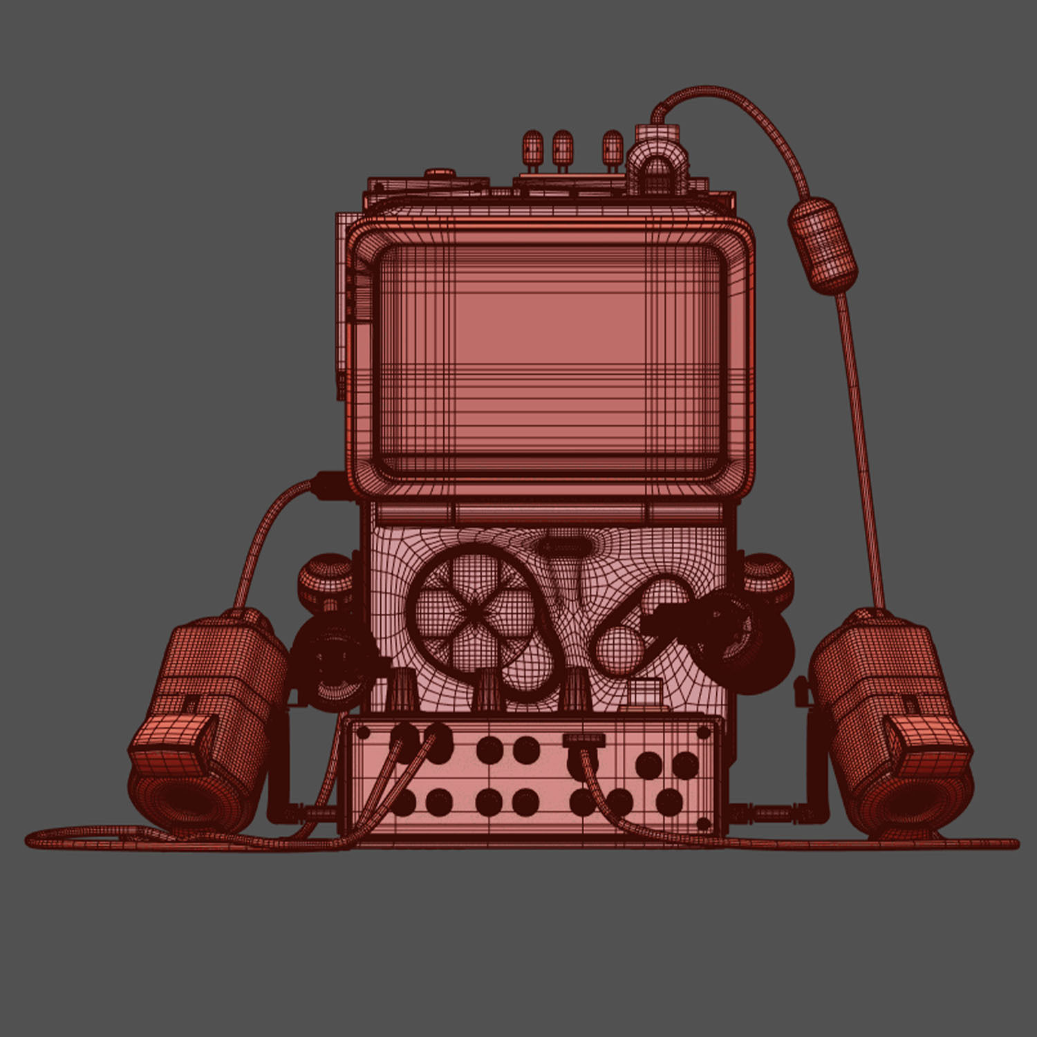 Brick Game Robot 3D model_7