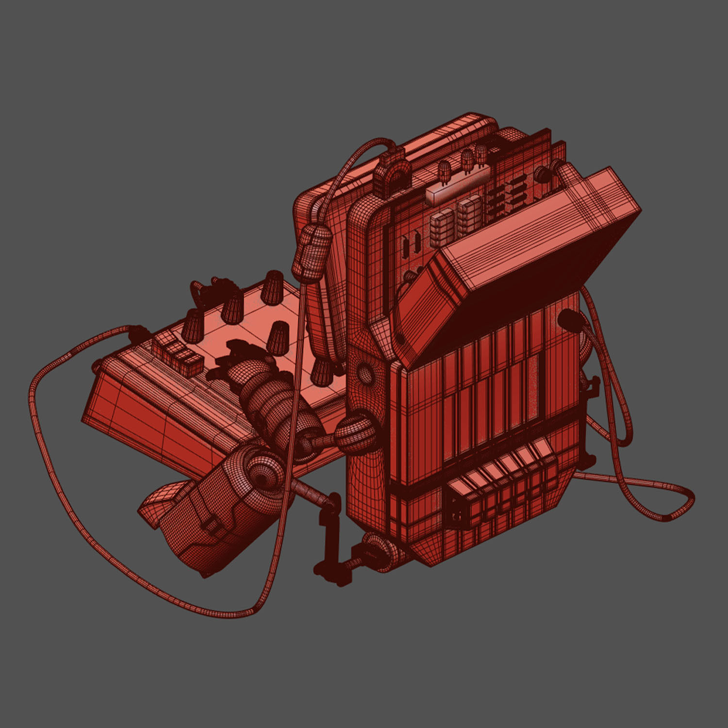 Brick Game Robot 3D model_11