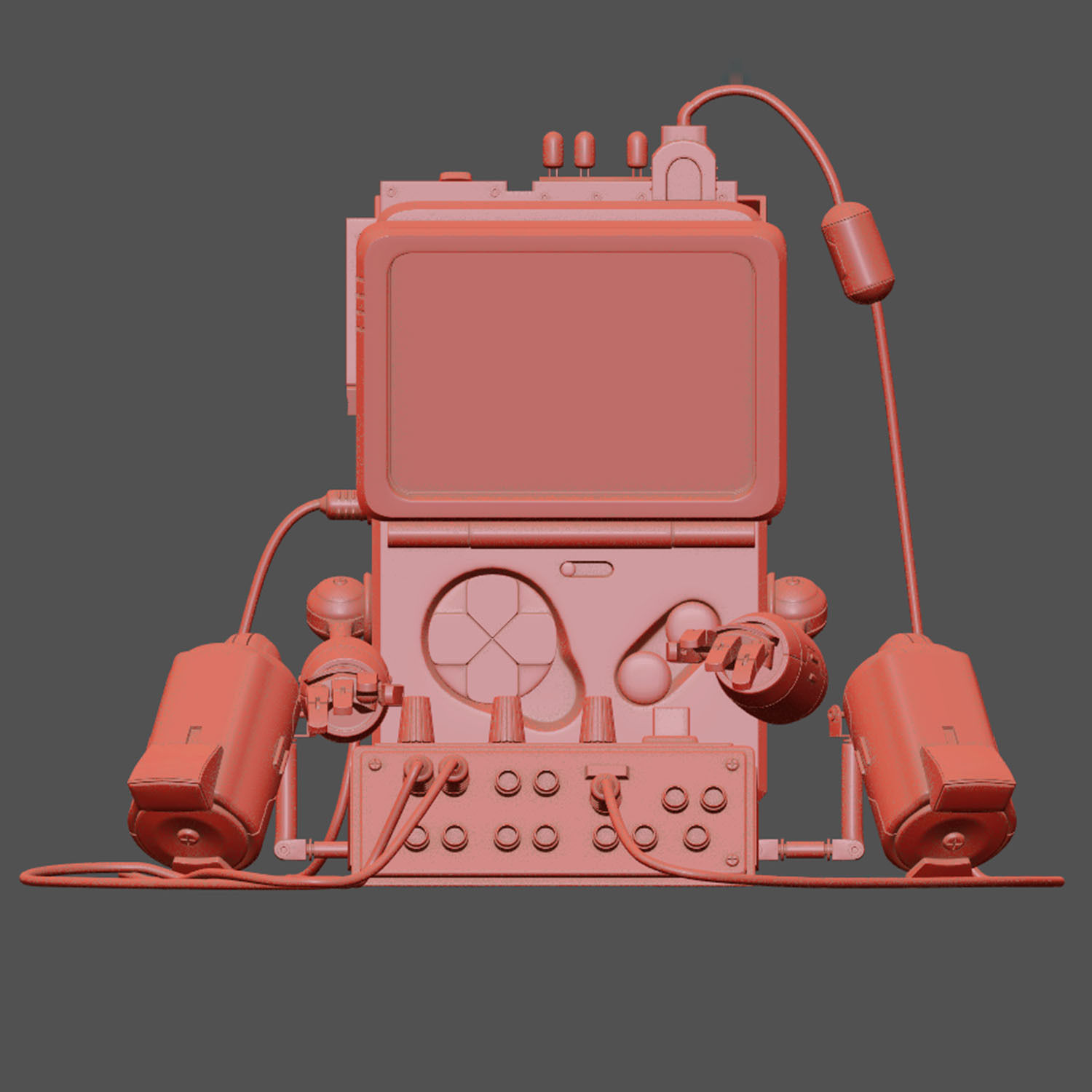 Brick Game Robot 3D model_10