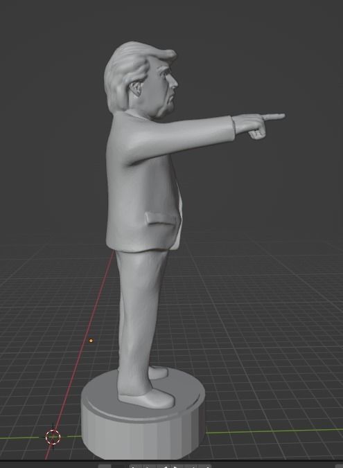 Donald Trump 3D print model_3