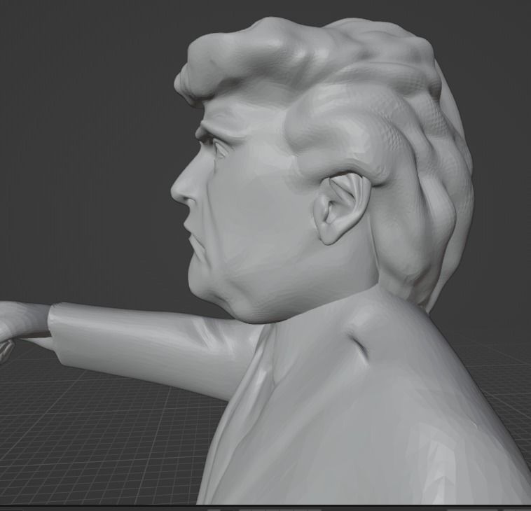 Donald Trump 3D print model_22