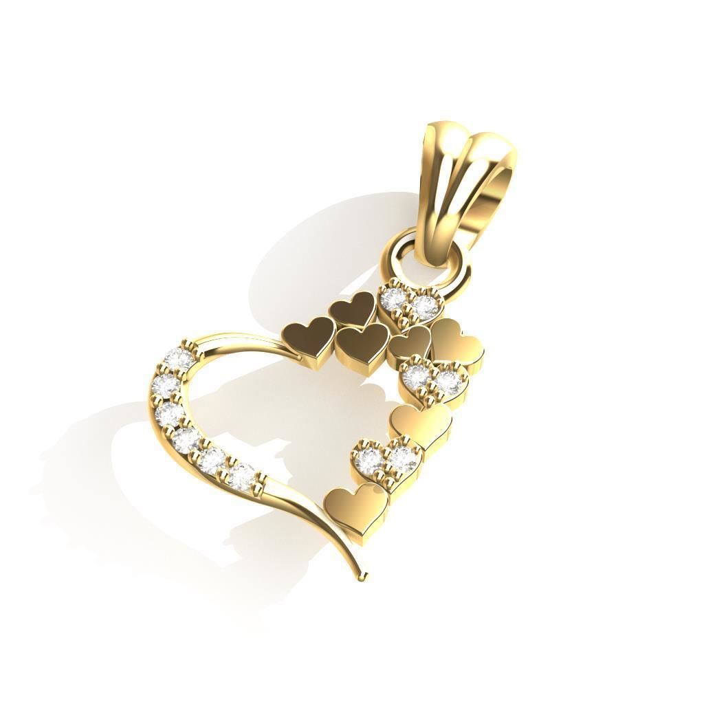 HEART PENDANT 3D print model_2