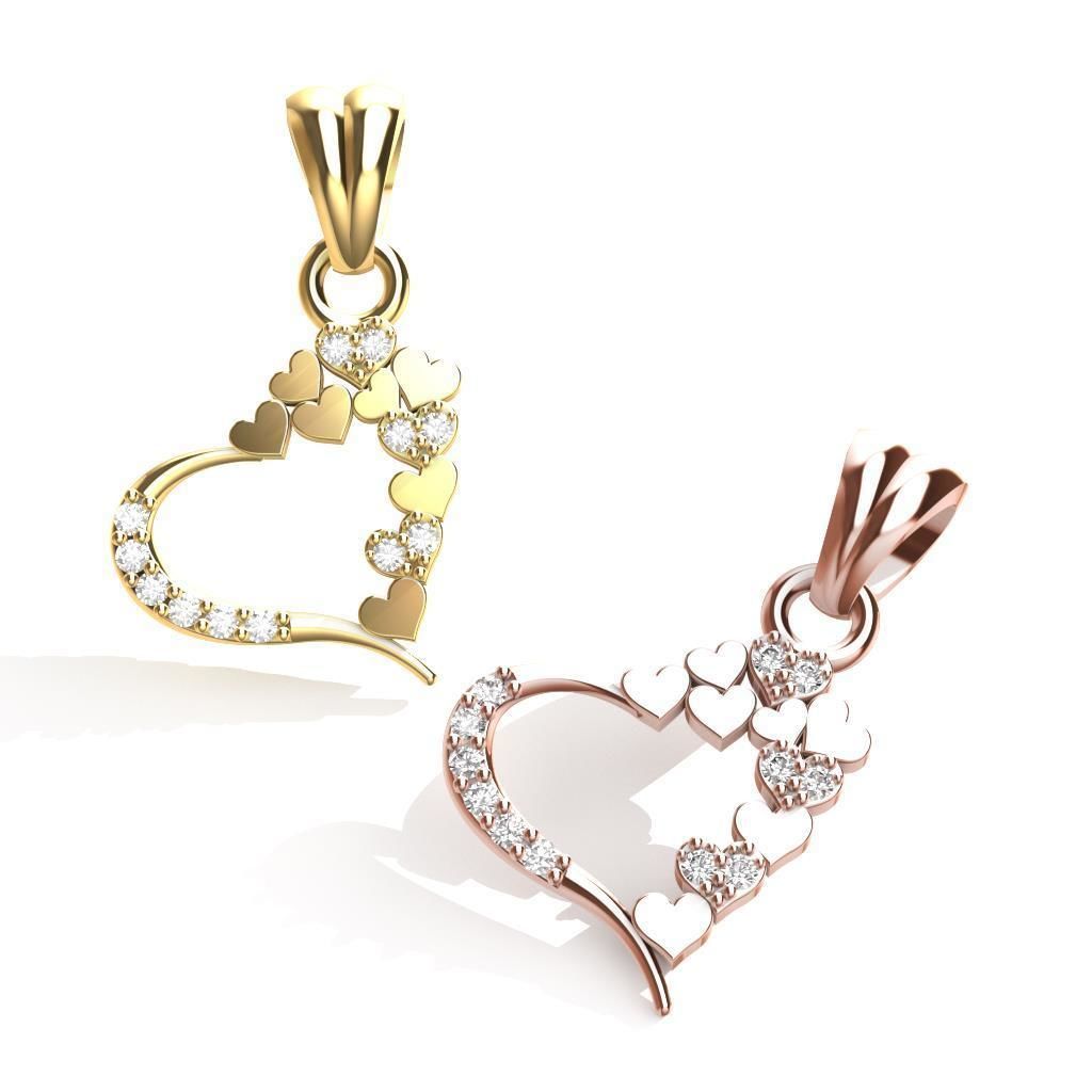 HEART PENDANT 3D print model_4