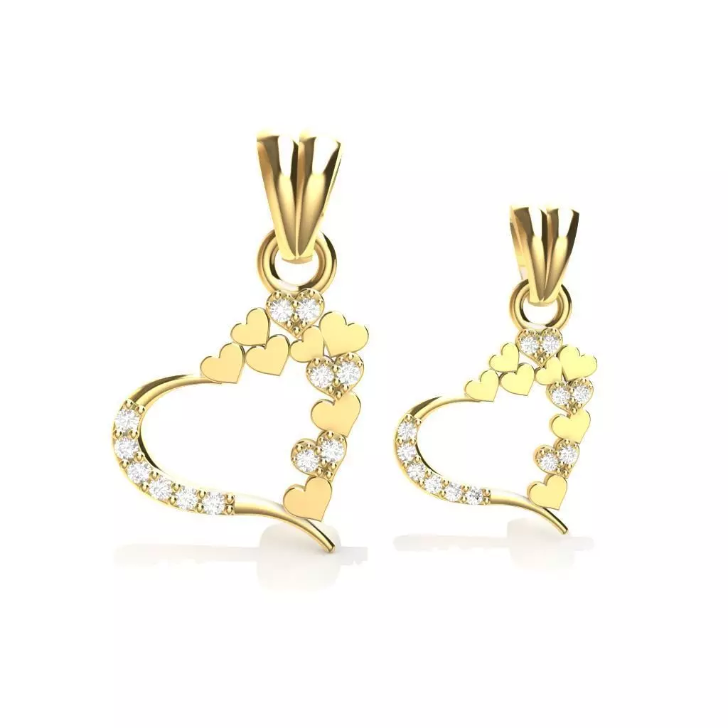 HEART PENDANT 3D print model_0