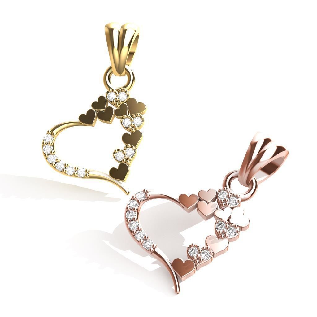 HEART PENDANT 3D print model_3