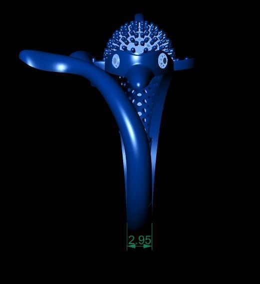 dolphin ring 3D print model_13