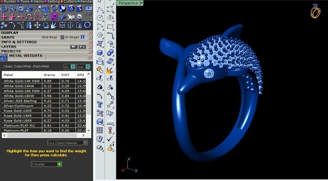 dolphin ring 3D print model_11