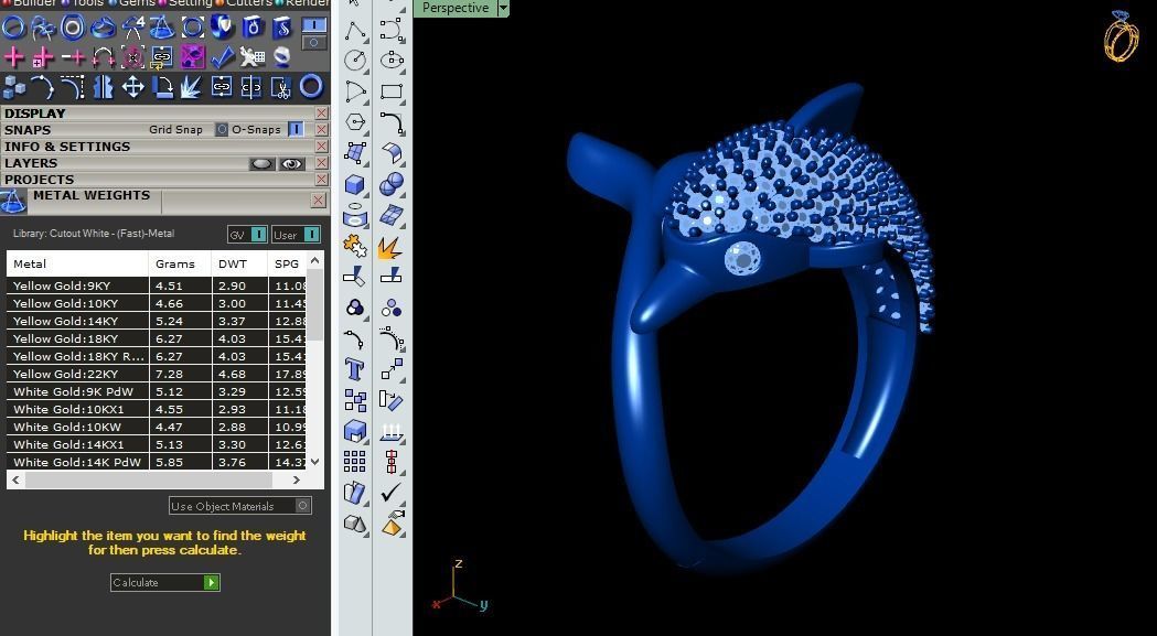 dolphin ring 3D print model_10