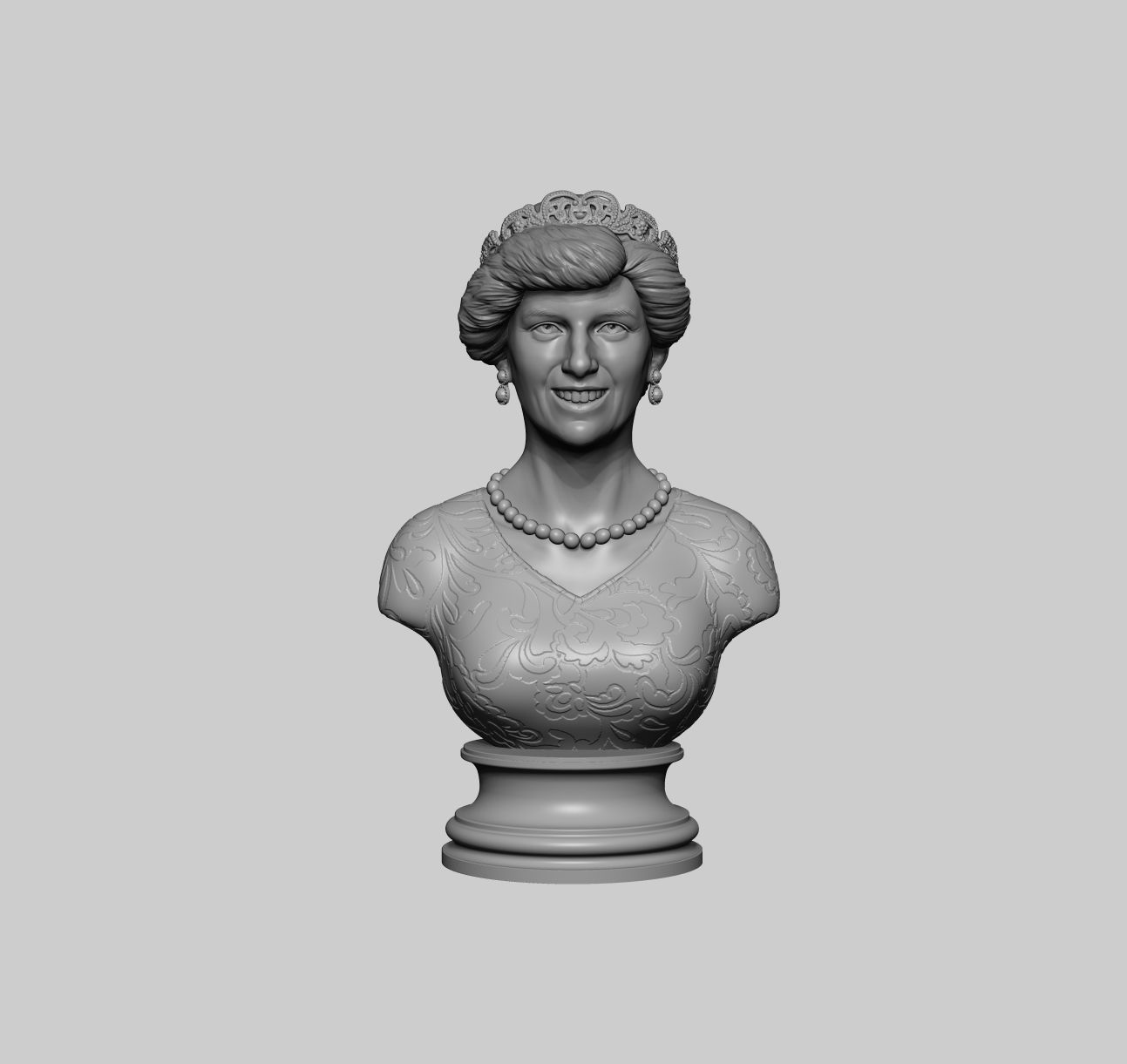 Princess Diana 3D model ready to print 3D print model_3
