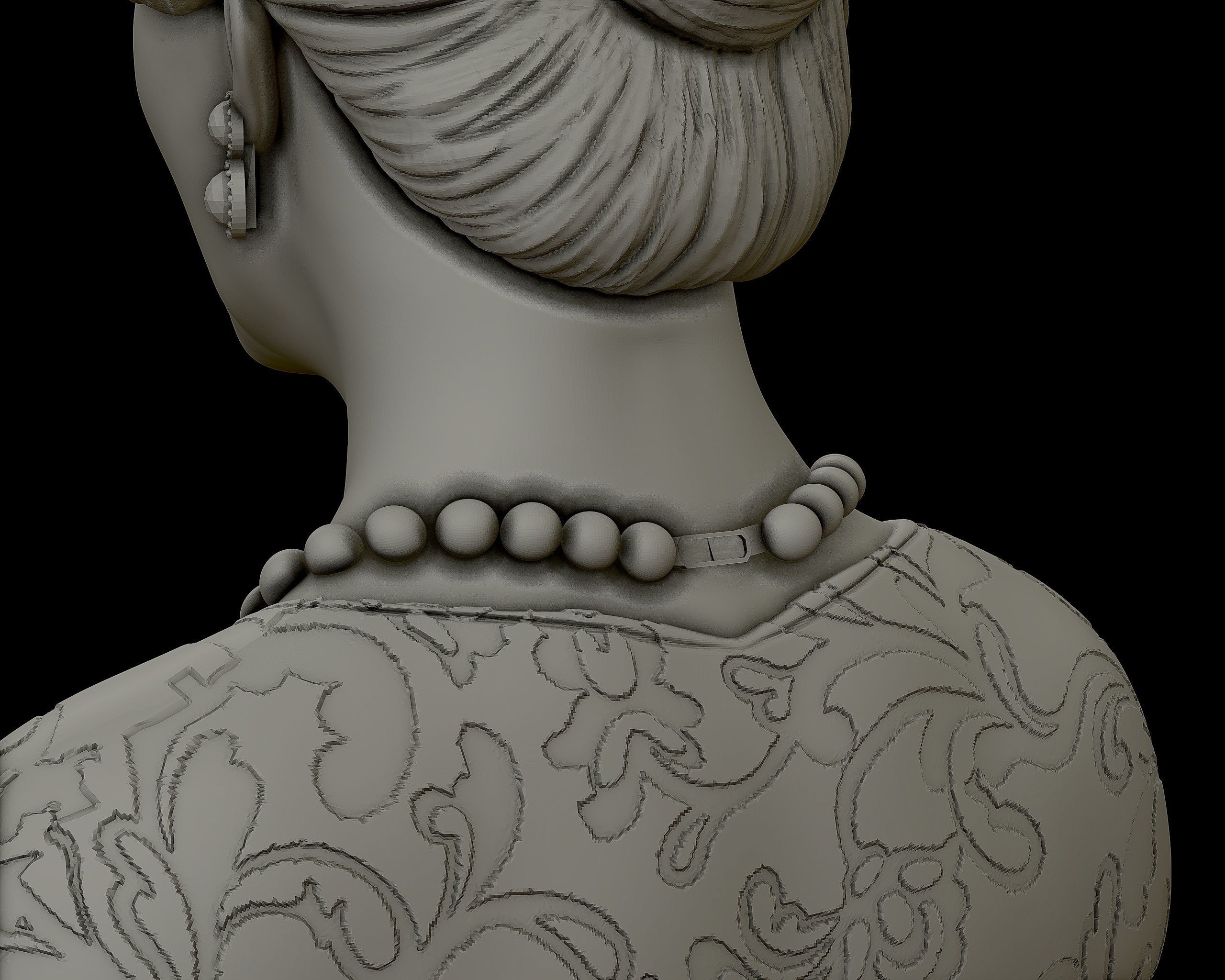 Princess Diana 3D model ready to print 3D print model_22