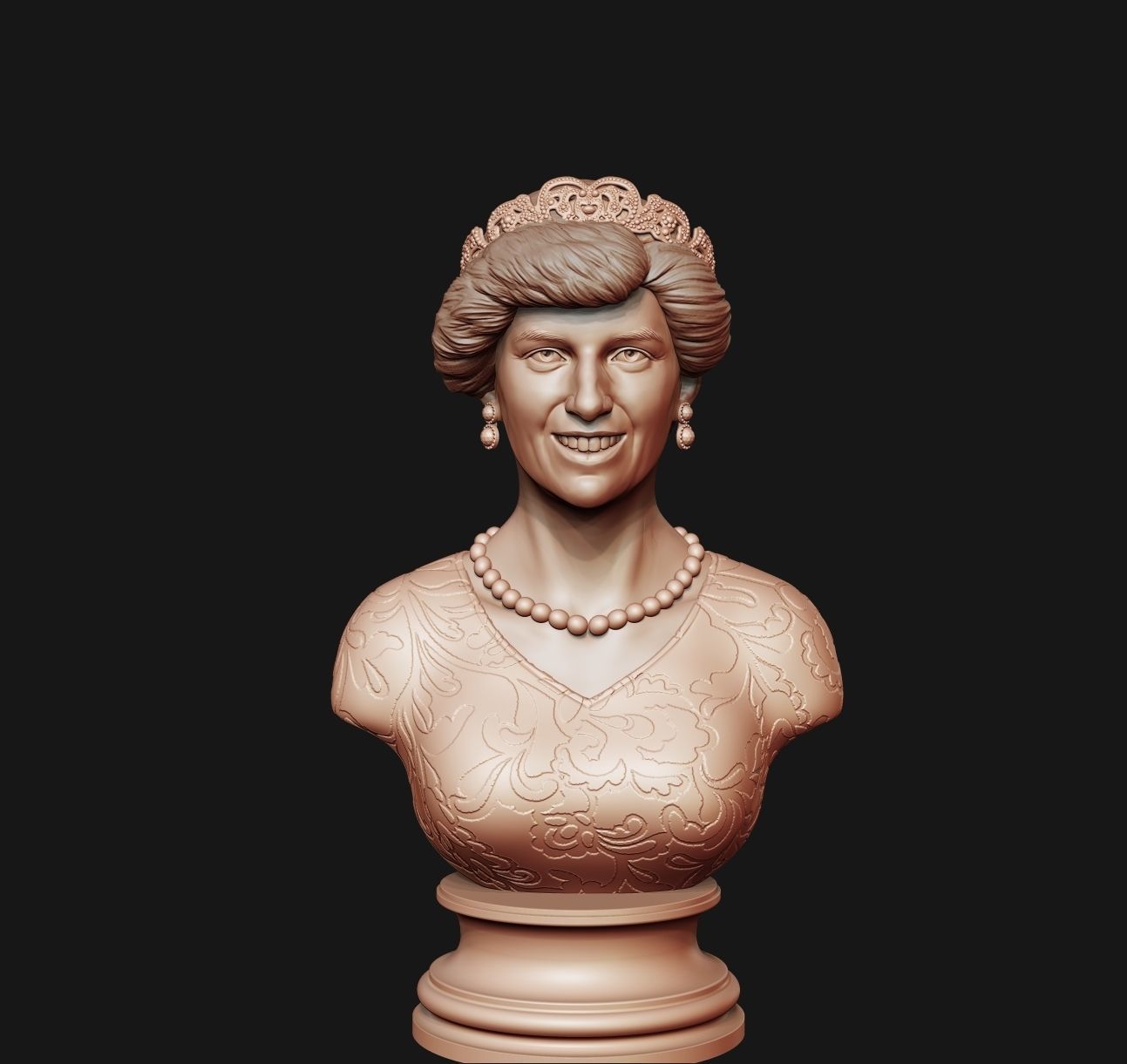 Princess Diana 3D model ready to print 3D print model_24