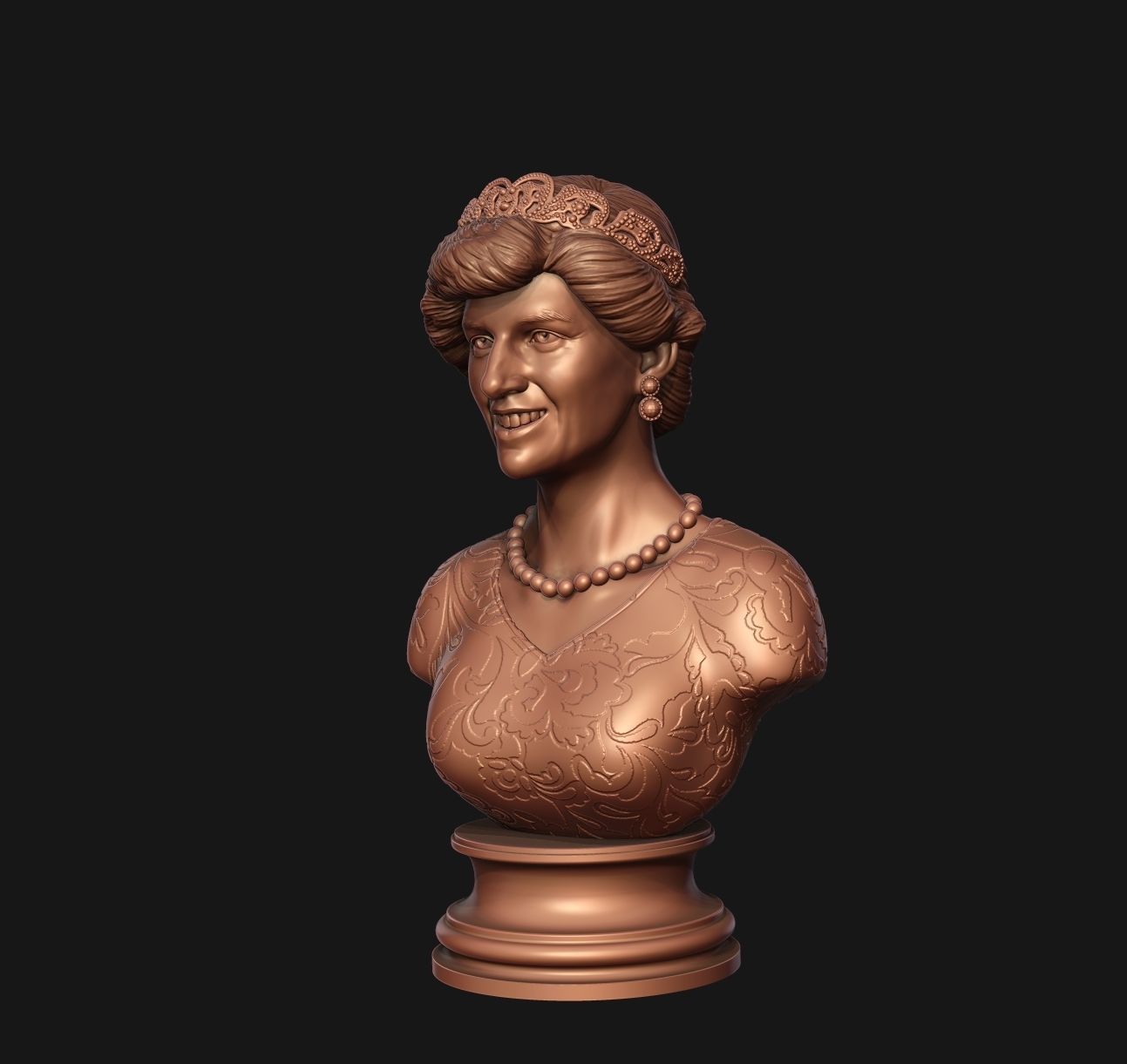Princess Diana 3D model ready to print 3D print model_30