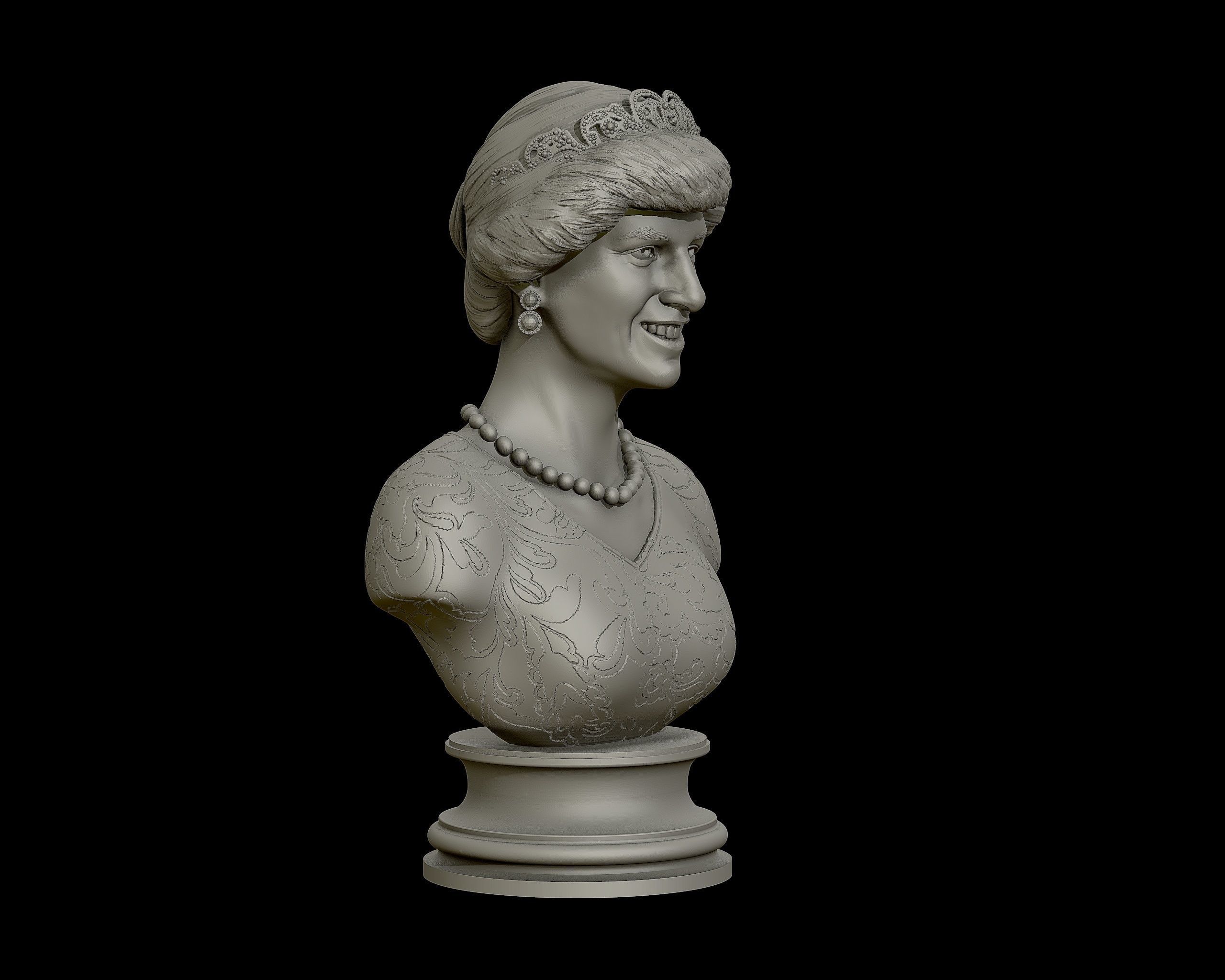 Princess Diana 3D model ready to print 3D print model_8