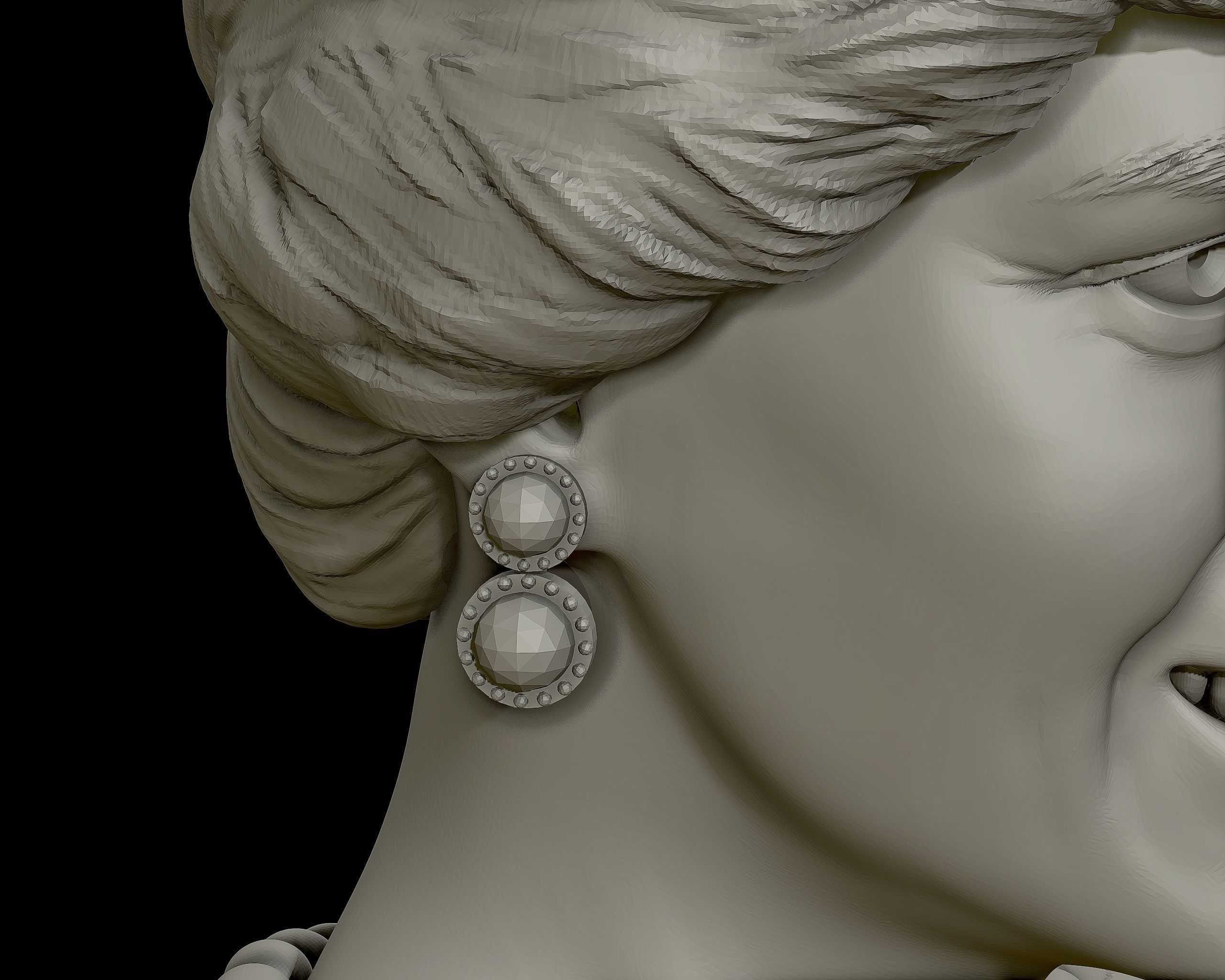 Princess Diana 3D model ready to print 3D print model_21