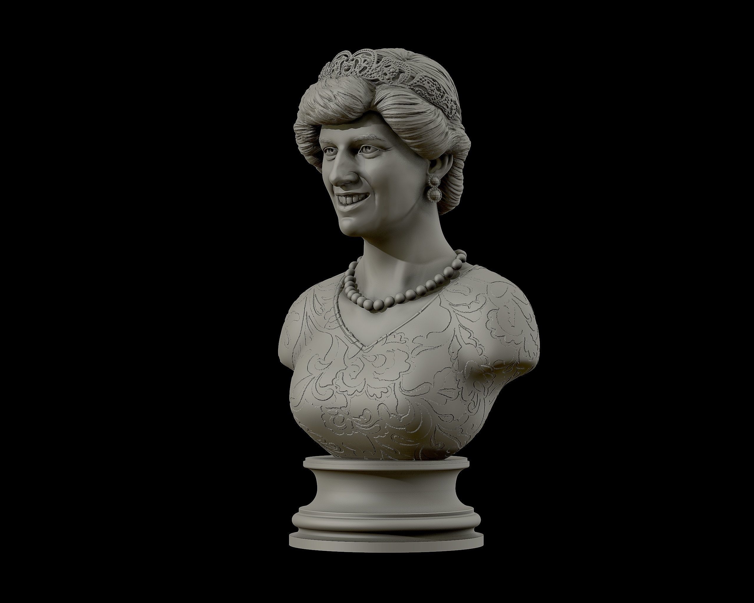 Princess Diana 3D model ready to print 3D print model_16
