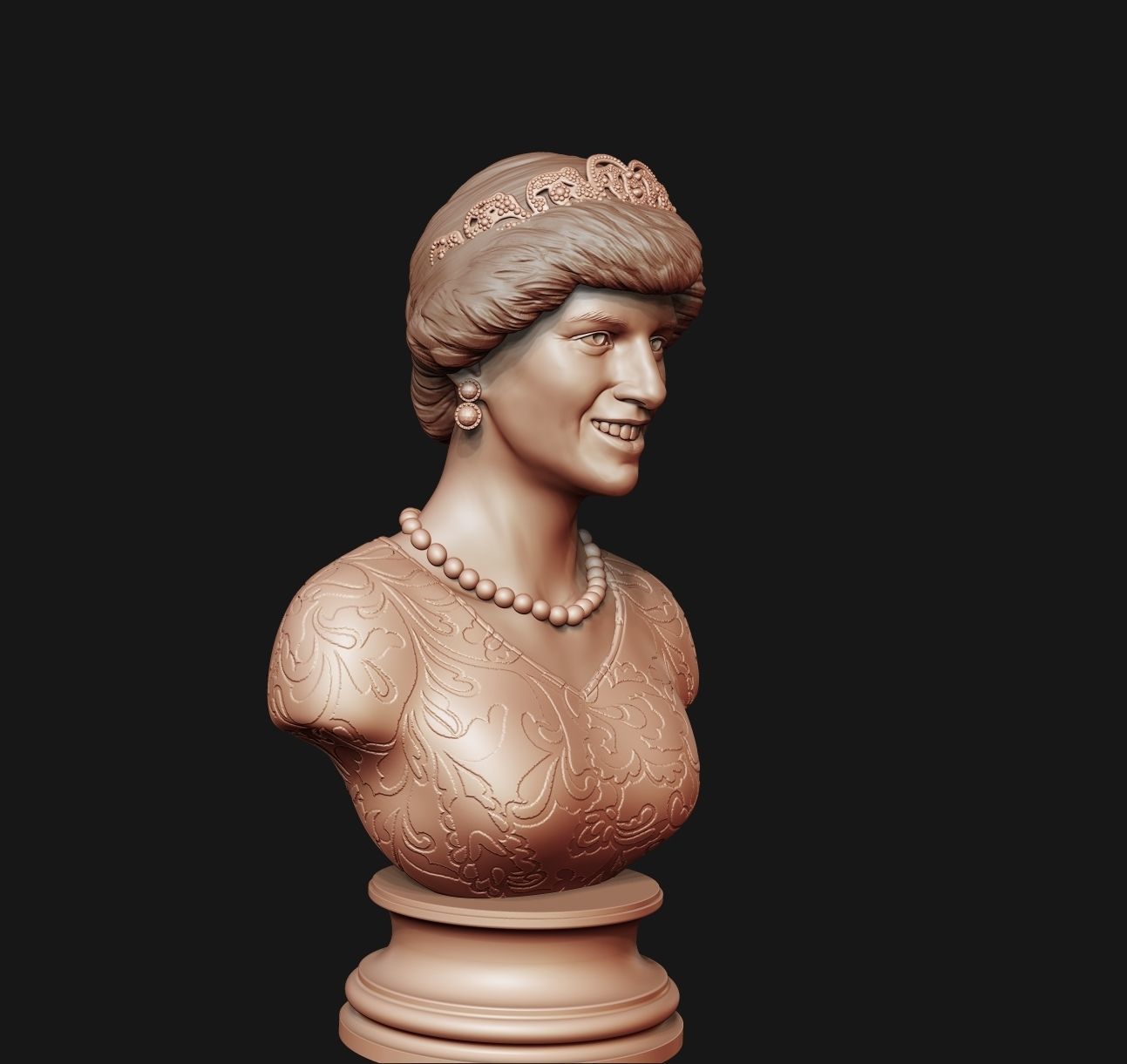 Princess Diana 3D model ready to print 3D print model_27