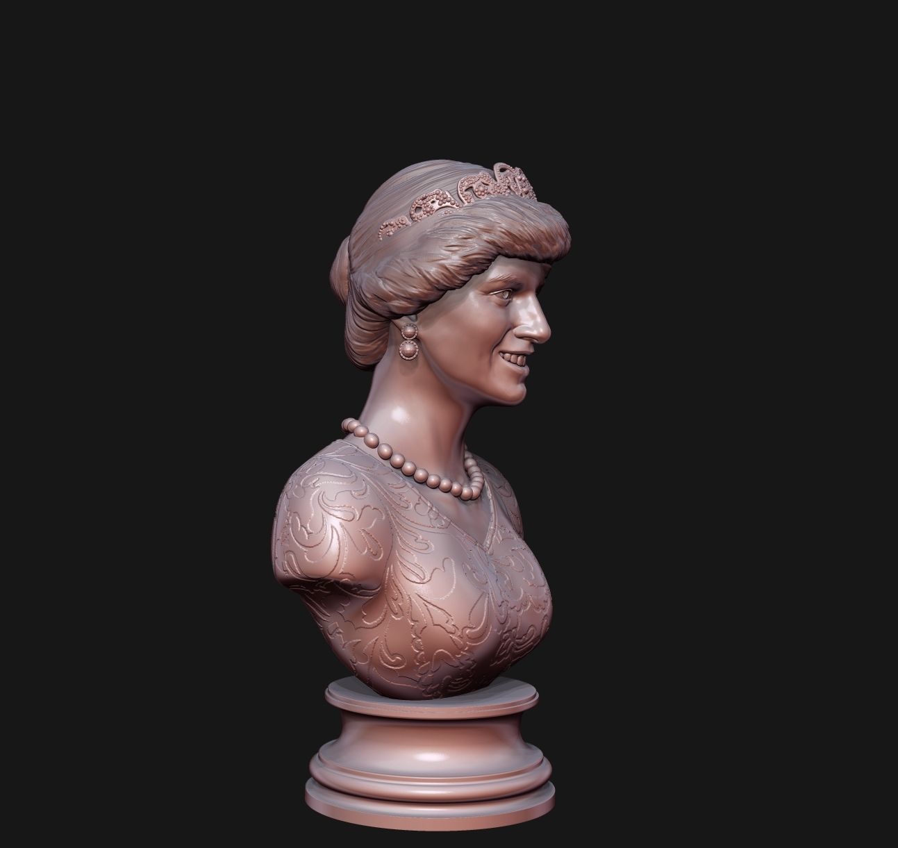 Princess Diana 3D model ready to print 3D print model_33