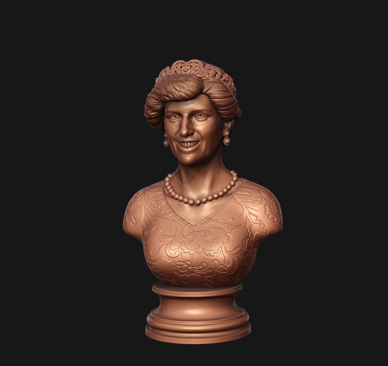 Princess Diana 3D model ready to print 3D print model_31