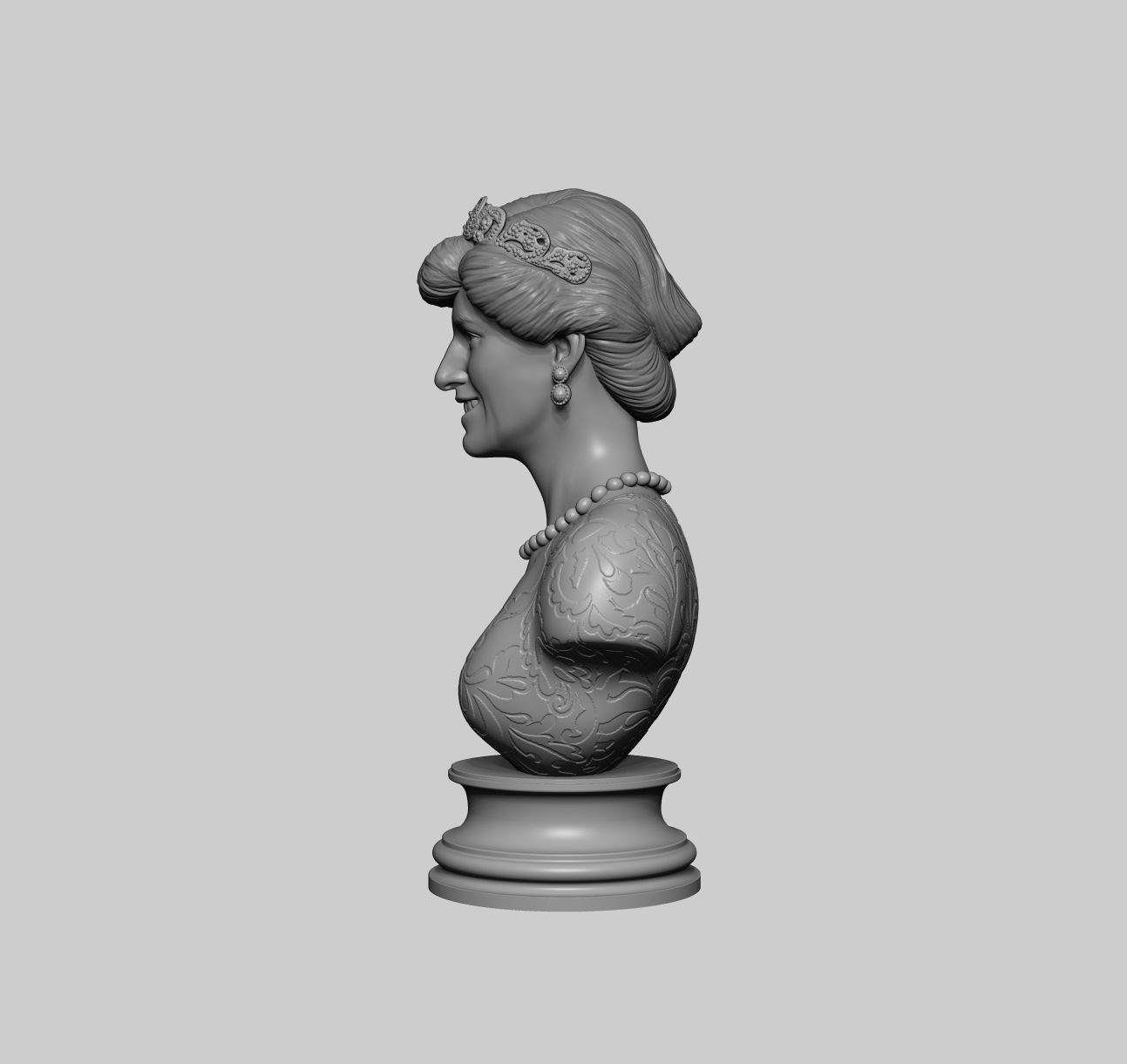 Princess Diana 3D model ready to print 3D print model_5