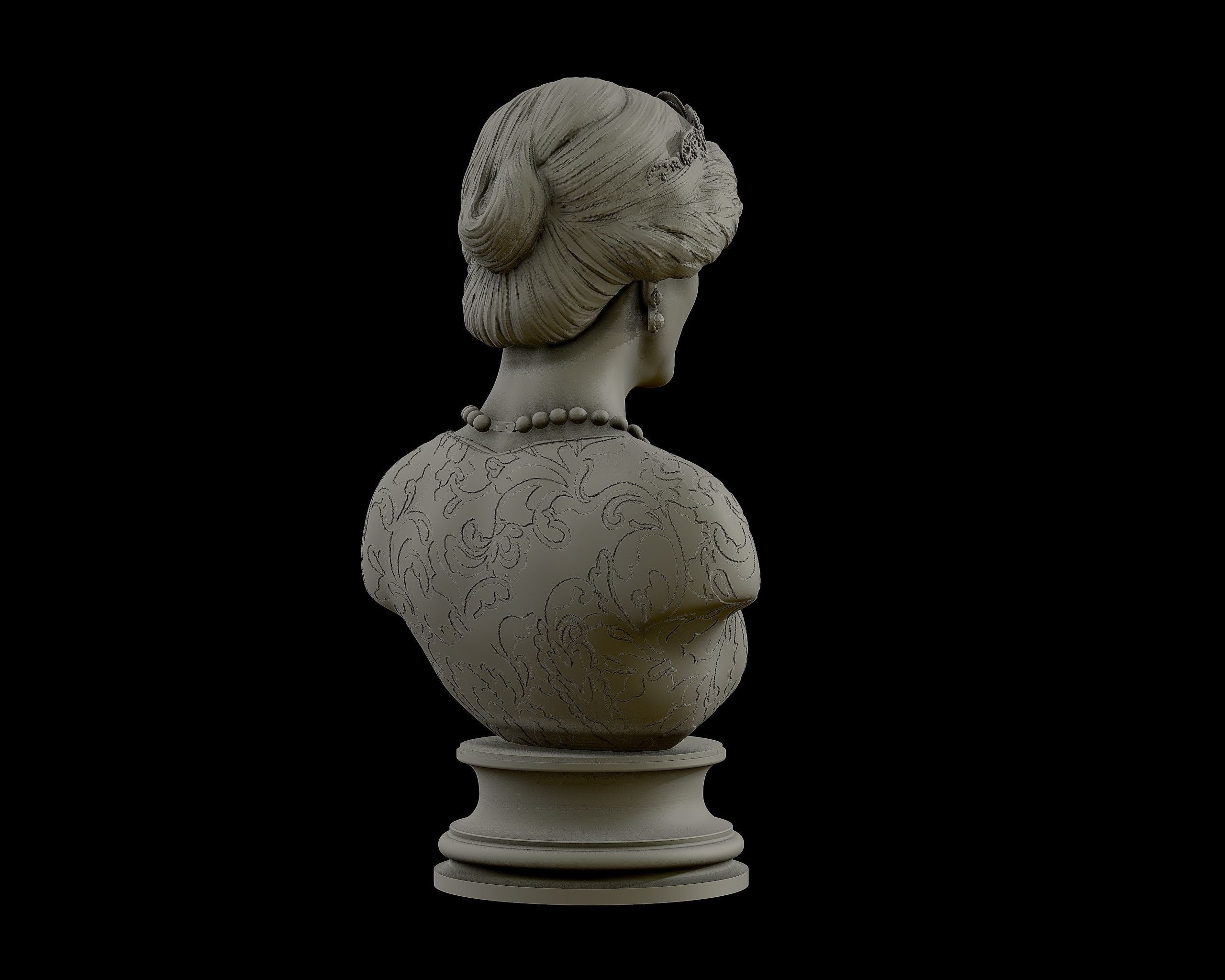 Princess Diana 3D model ready to print 3D print model_12