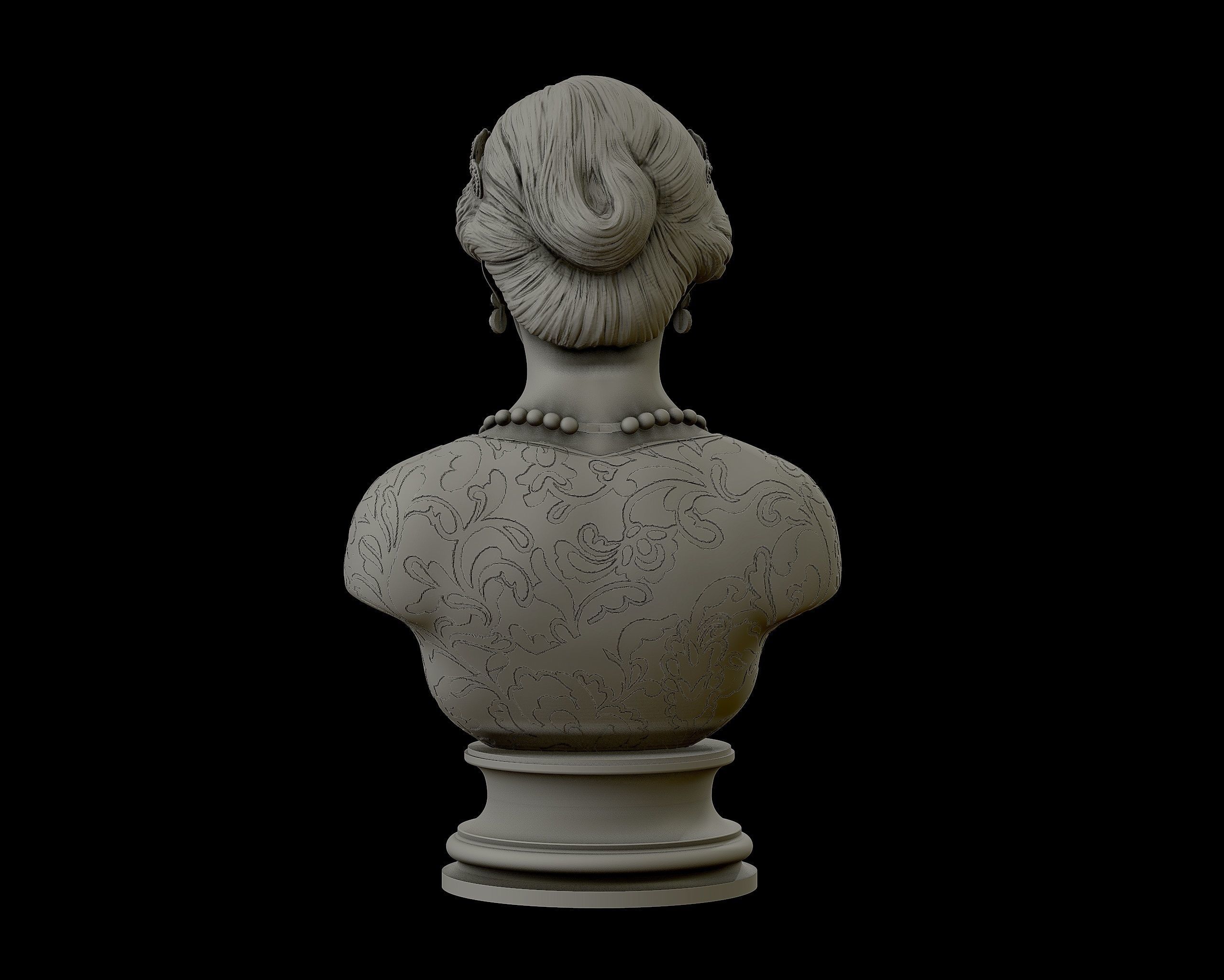 Princess Diana 3D model ready to print 3D print model_13