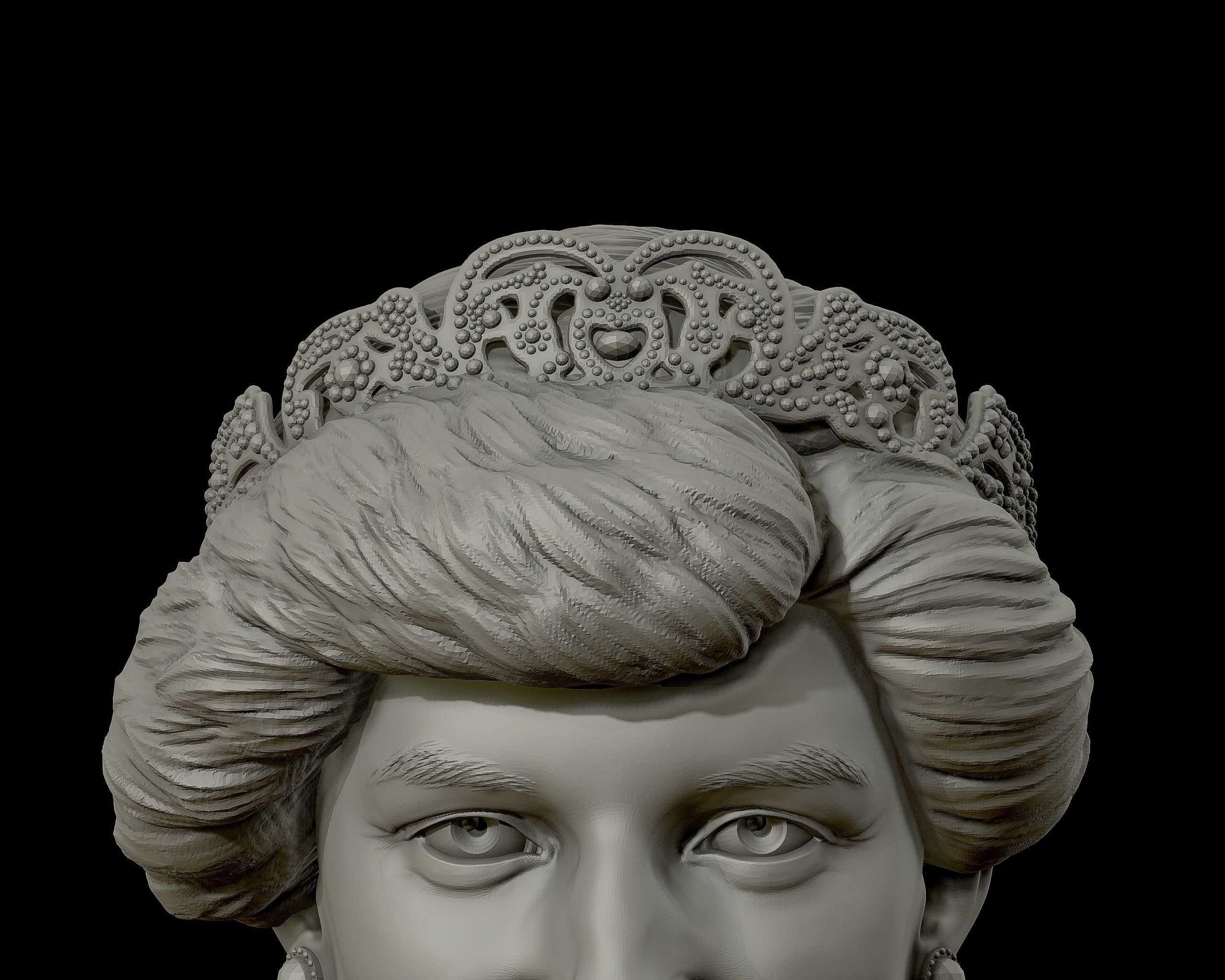Princess Diana 3D model ready to print 3D print model_20