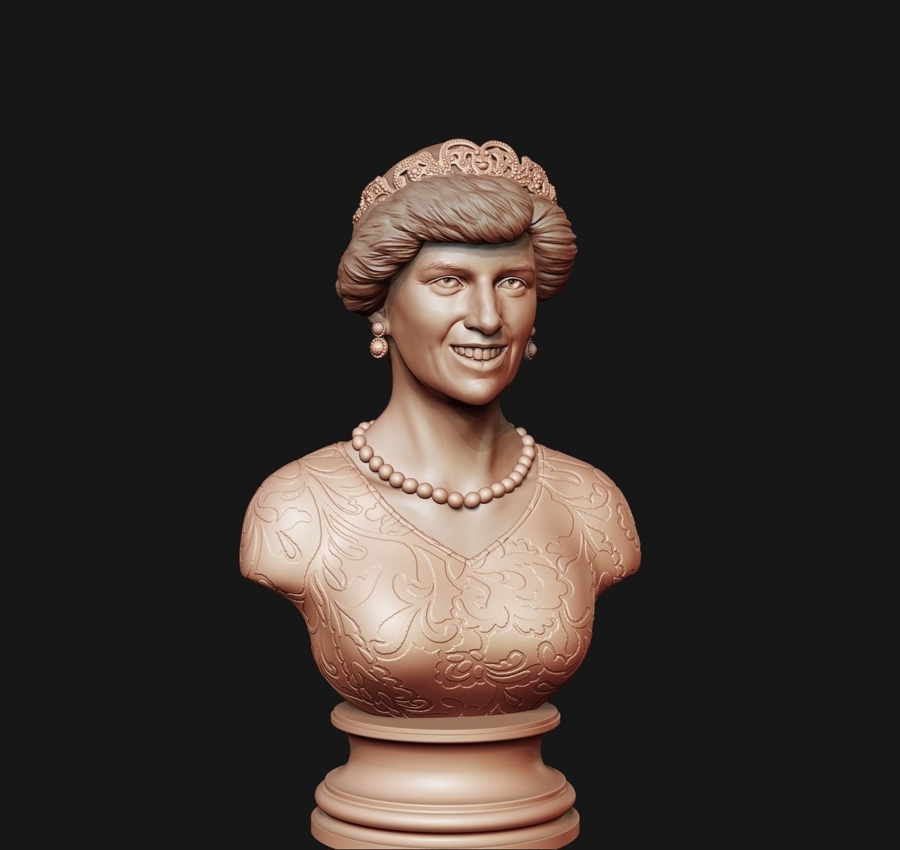 Princess Diana 3D model ready to print 3D print model_25