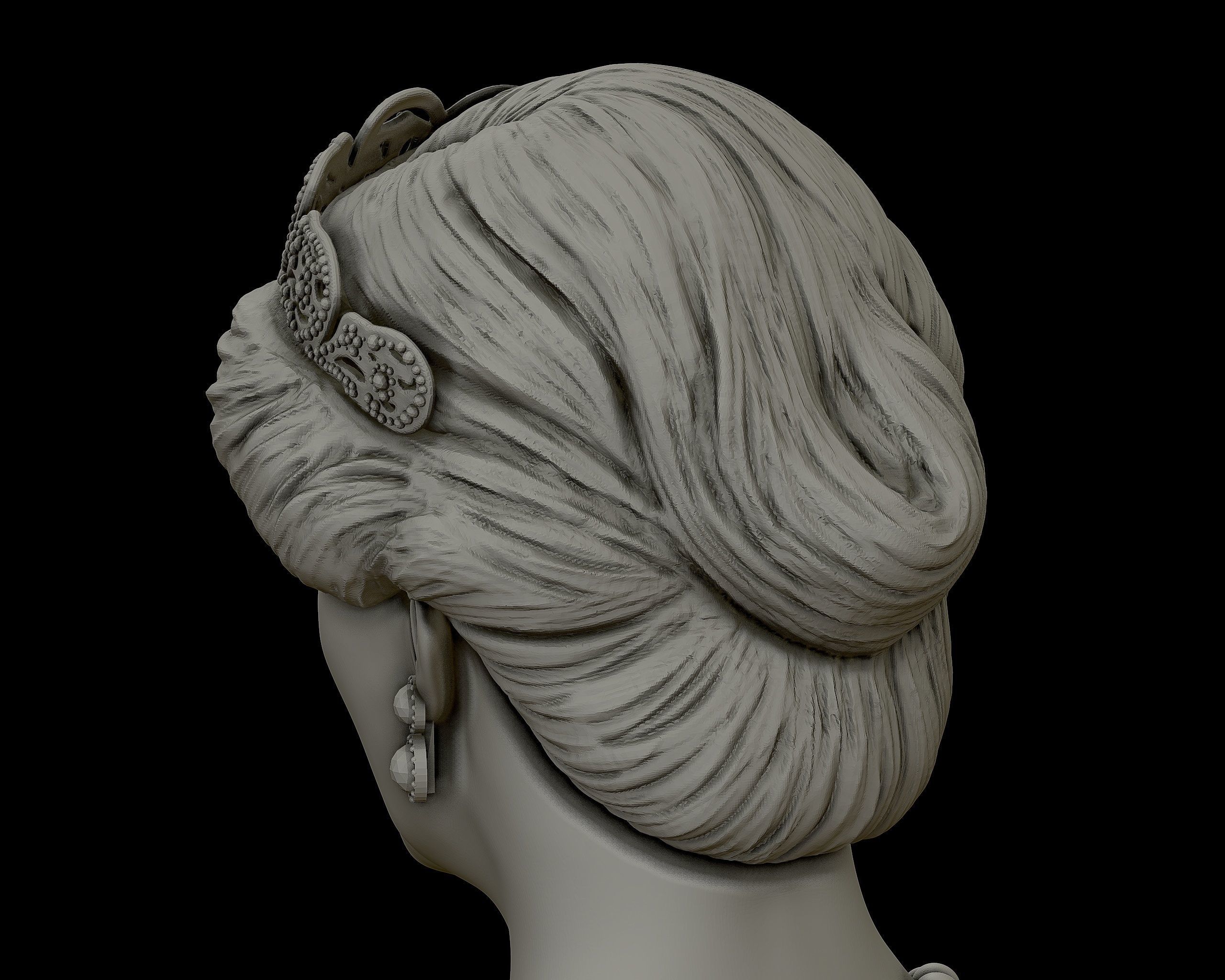 Princess Diana 3D model ready to print 3D print model_23