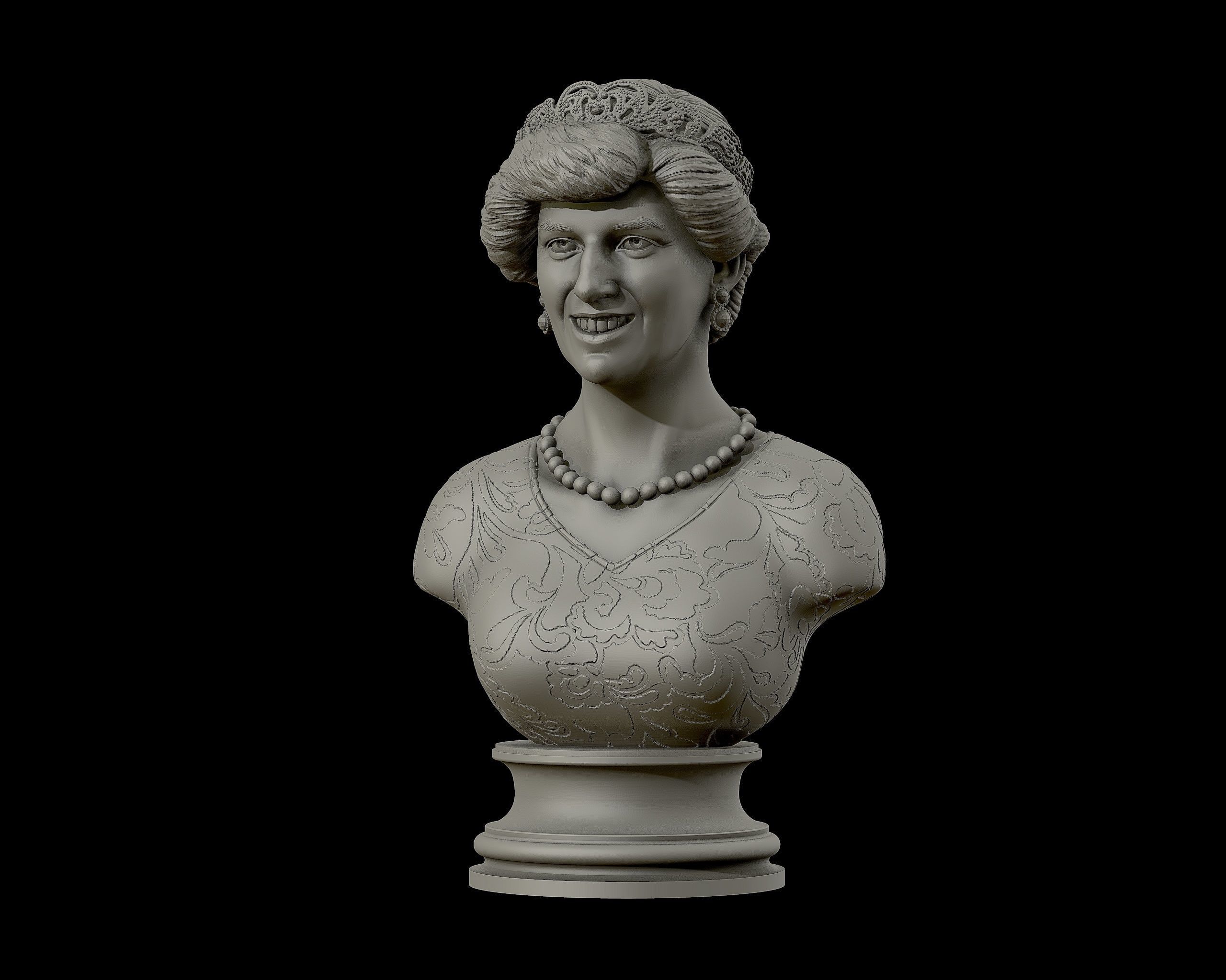Princess Diana 3D model ready to print 3D print model_17