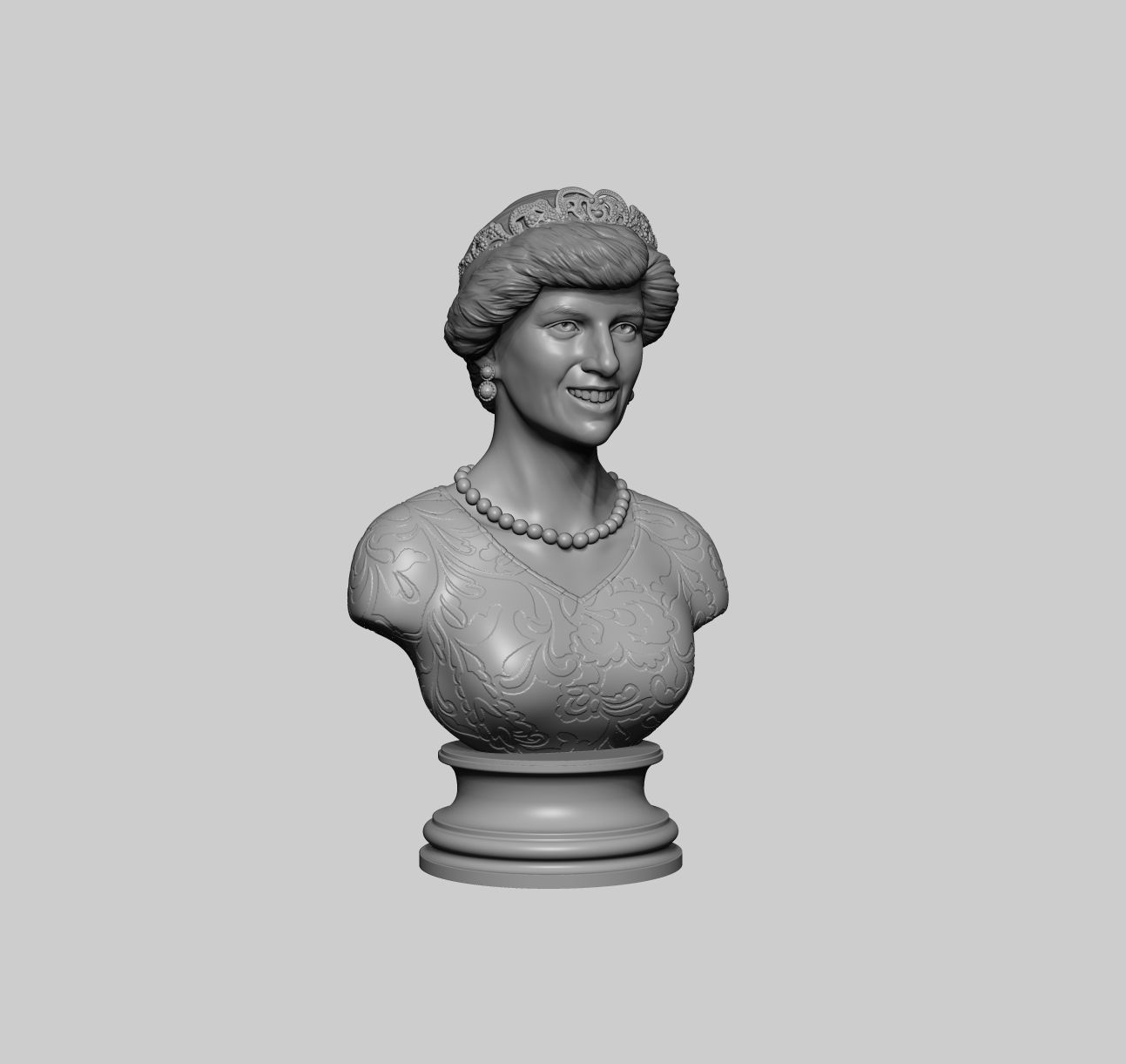 Princess Diana 3D model ready to print 3D print model_4