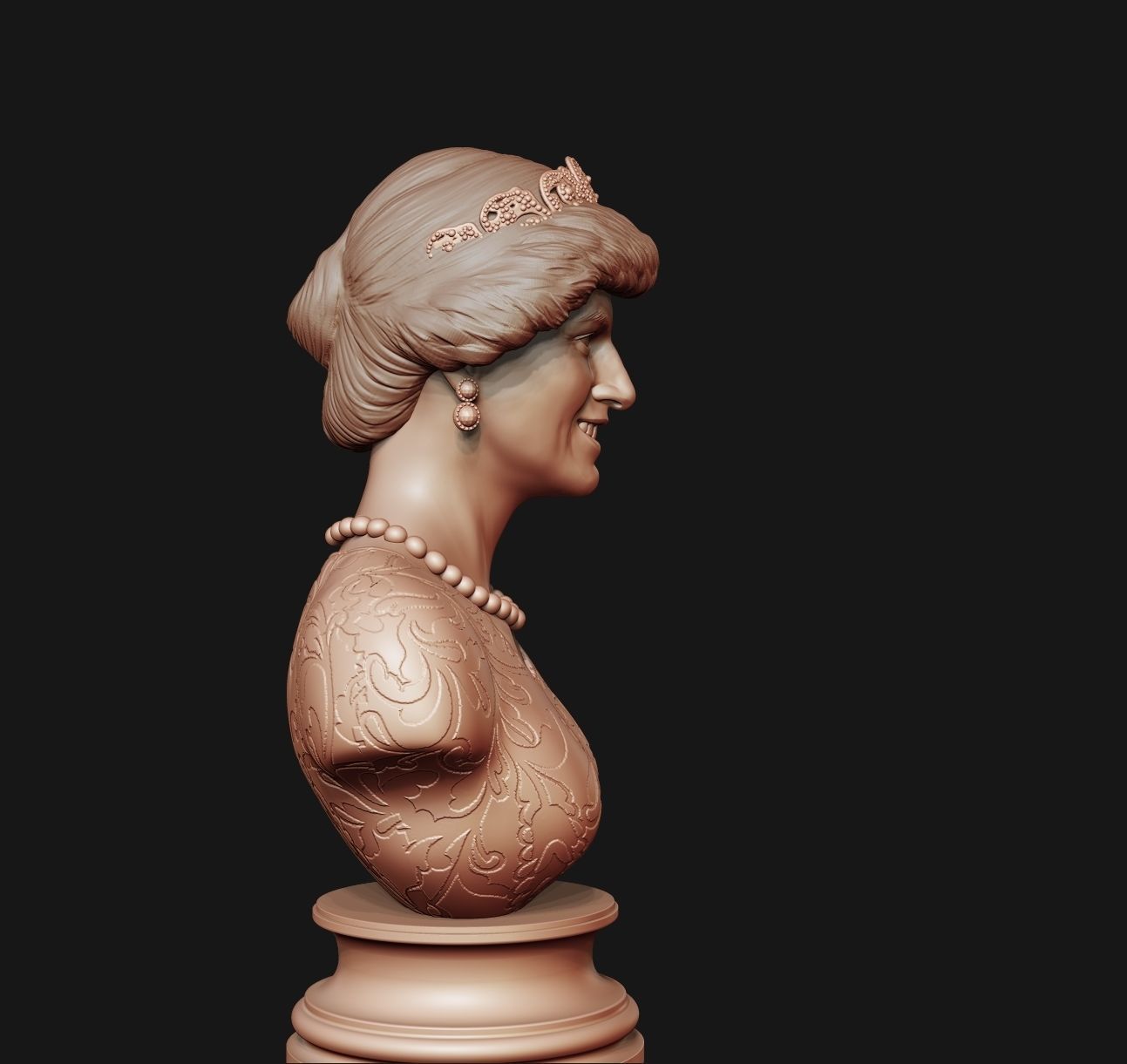 Princess Diana 3D model ready to print 3D print model_28