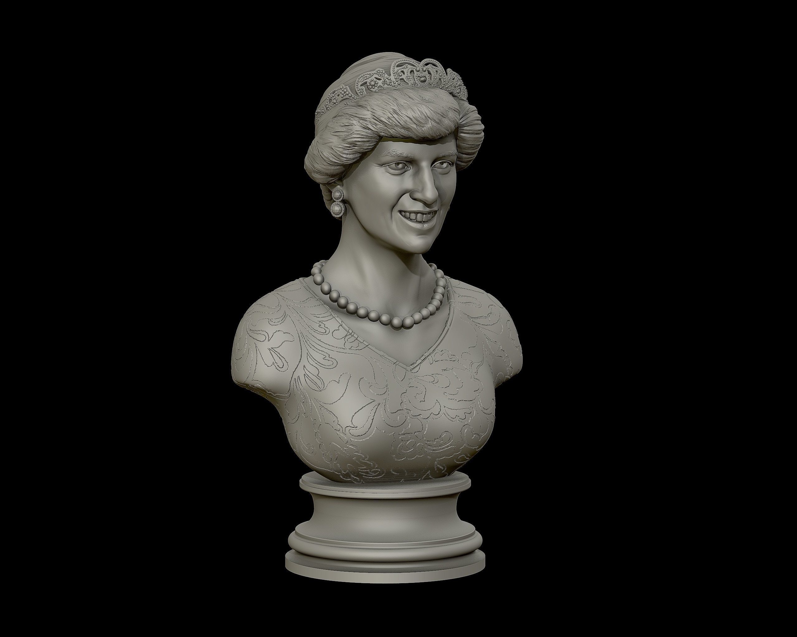 Princess Diana 3D model ready to print 3D print model_7
