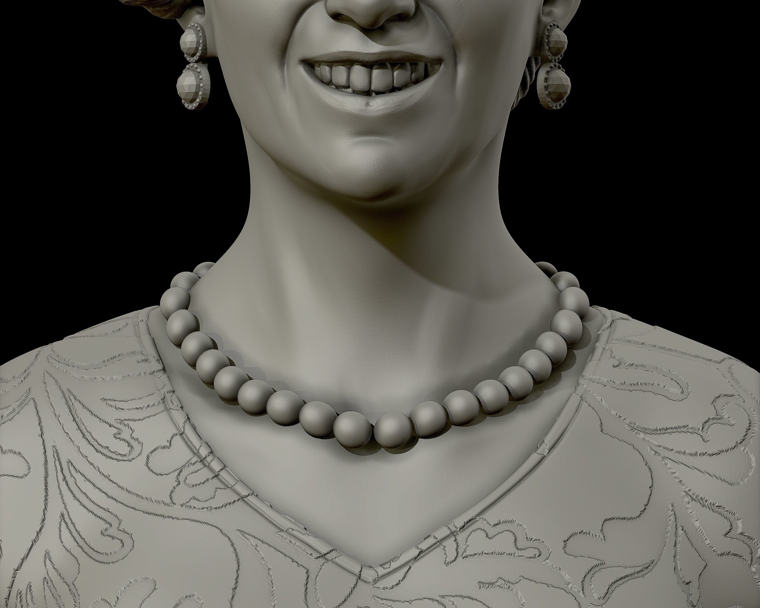Princess Diana 3D model ready to print 3D print model_19