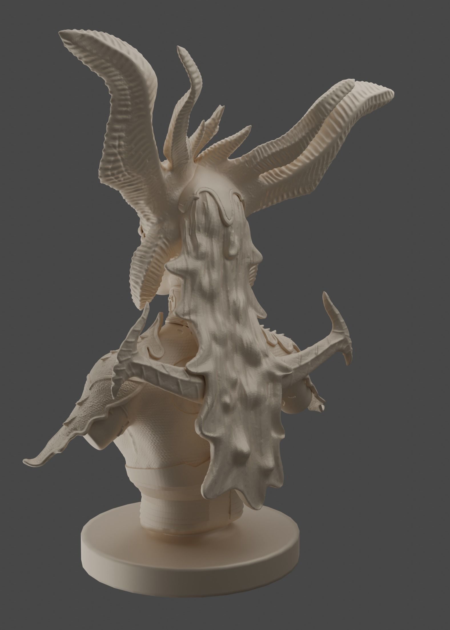 Diablo 4 Lilith bust for 3d print 3D print model_1