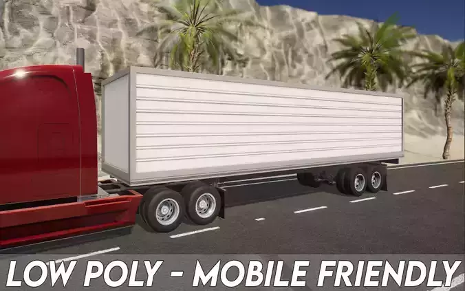 Semi Truck Trailer 01 - Box 