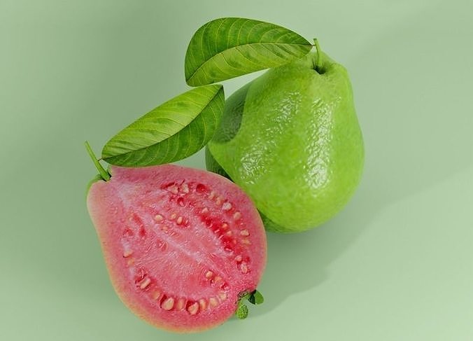 Guava Fruit 3D Low-poly 3D model 5