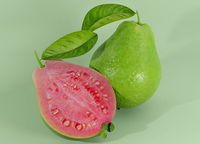 Guava Fruit 3D Low-poly 3D model 4