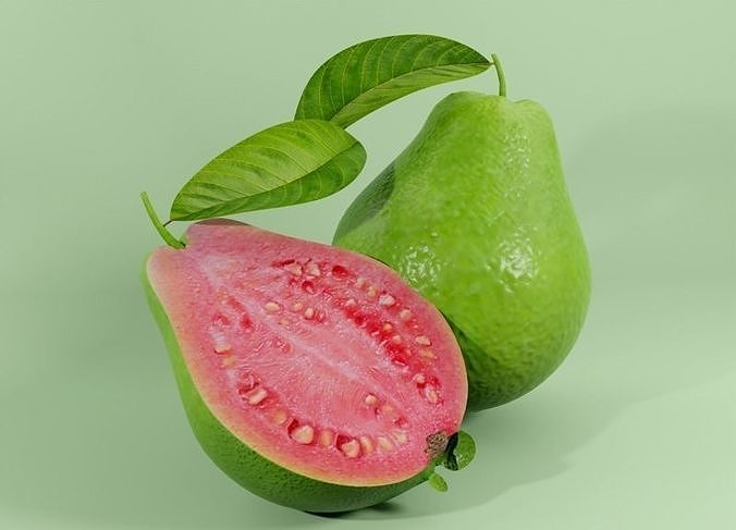 Guava Fruit 3D Low-poly 3D model 2