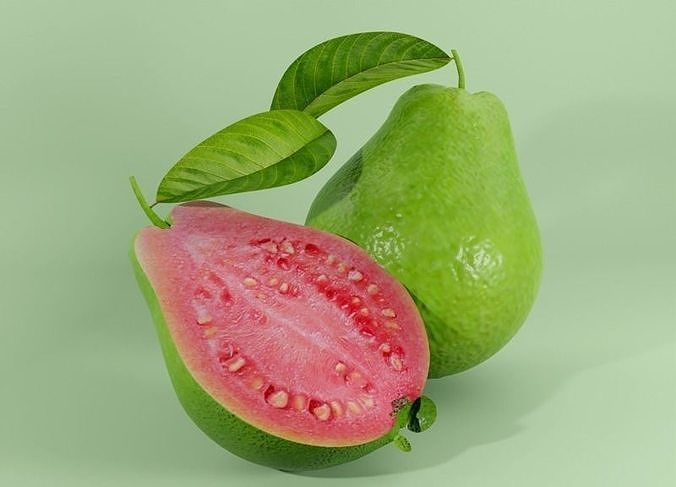 Guava Fruit 3D Low-poly 3D model 3