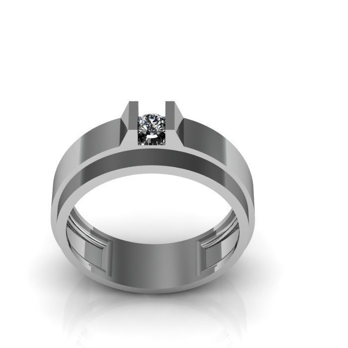 man ring 3D print model_3